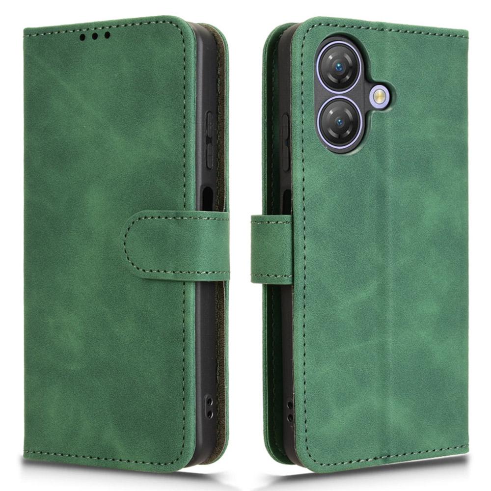 

Для Ulefone Note 21 Шкіряний Чохол Шкіряний На дотик Протиударний Гаманець Книжка Чохол для Телефону Green