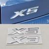 NEW 3D ABS Car Styling Logo X3 X5 Rear Trunk Badge Sticker Emblem Decals For X3 X5 Auto Tail Accessories LR2