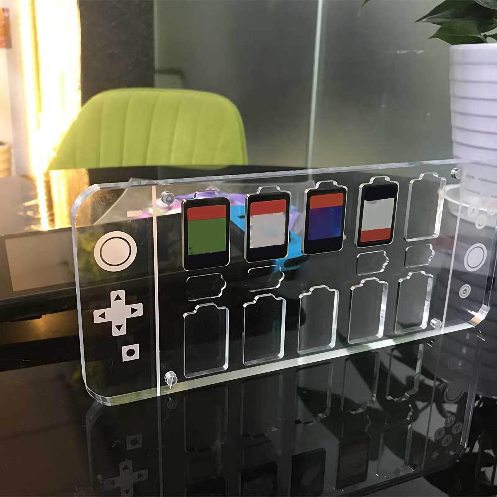 Game Card Case Transparent 14 in 1 Multifunctional Acrylic Game Card Holder for Switch Game Cards