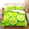 Lemon Duvet Cover Set Fresh Fruit Pattern Comforter Cover Double Single King Size For Kids Teens Adults Bedding Set Quilt Cover