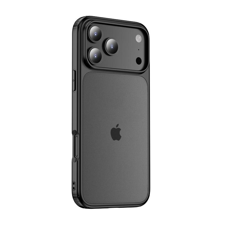 Applicable iPhone17ProMax Armor Magnetic Suction Mobile Phone Case Matte Surface Matte Apple 16 Airbag Anti-drop Protective Cover