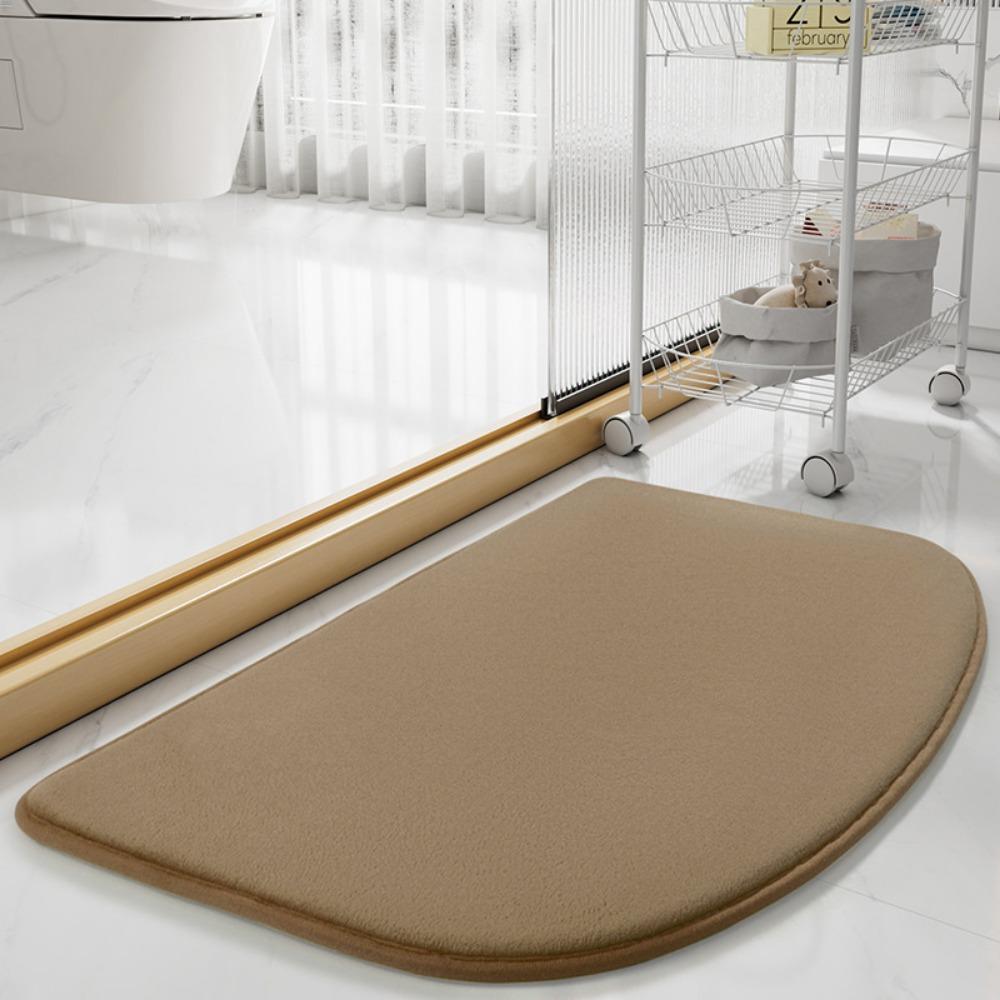 2pcs Bathroom Floor Mat Household Door Non-slip Stepping Foot Pad Bath Quick-drying Carpet