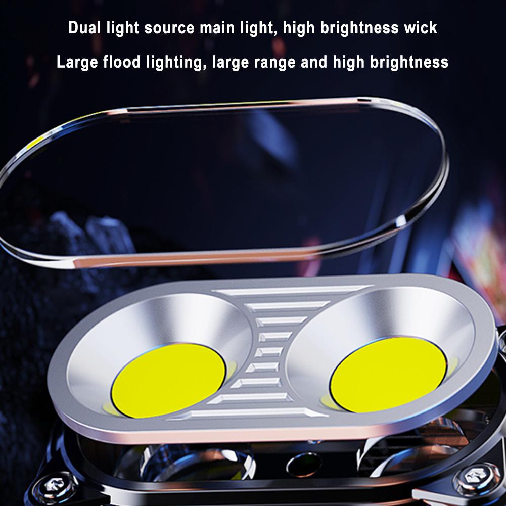 Powerful LED Portable Flashlight Ultra Bright Waterproof COB Light USB Rechargeable Torch Work Light Super Bright Flashlight