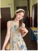 Ink Wash Painting Vest Dress - Retro Artistic Style for 2026 Spring/Summer Collection