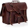 Neue Leder Umhängetasche Leder Laptoptasche Computer Umhängetasche Aktentasche Unisex Tasche