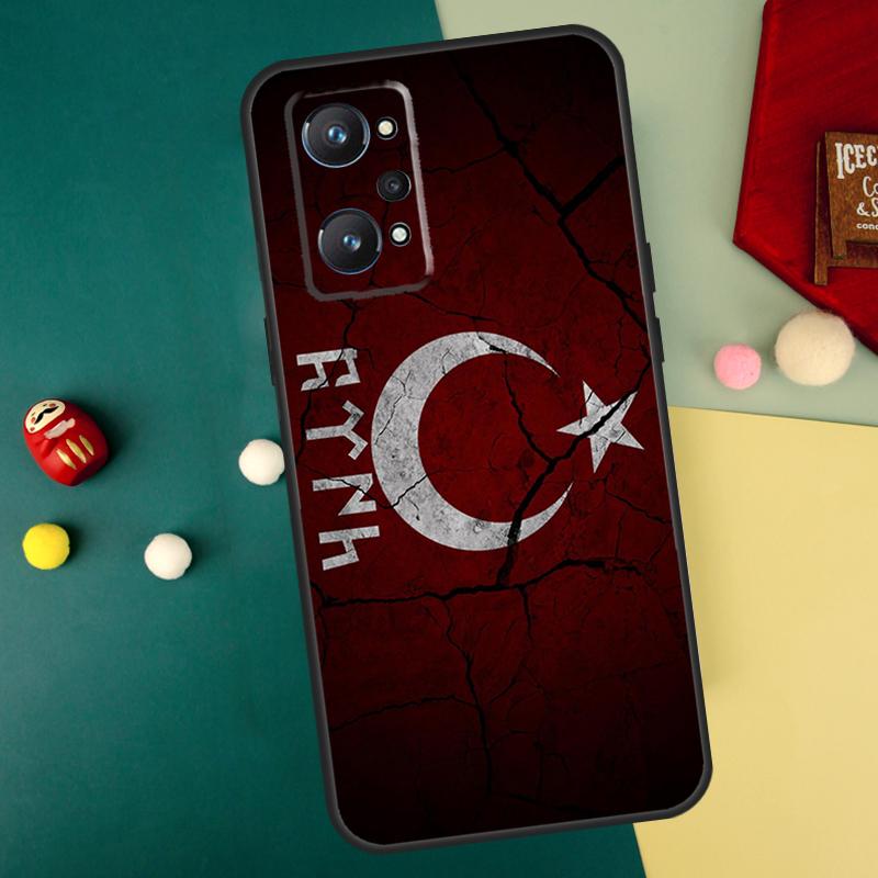 Turkey Turkish Flag For Realme C75 C61 C67 C63 C71 C55 C51 C65 C53 GT6 GT7 15 Pro 10 11 12 13 14 Pro Plus Case