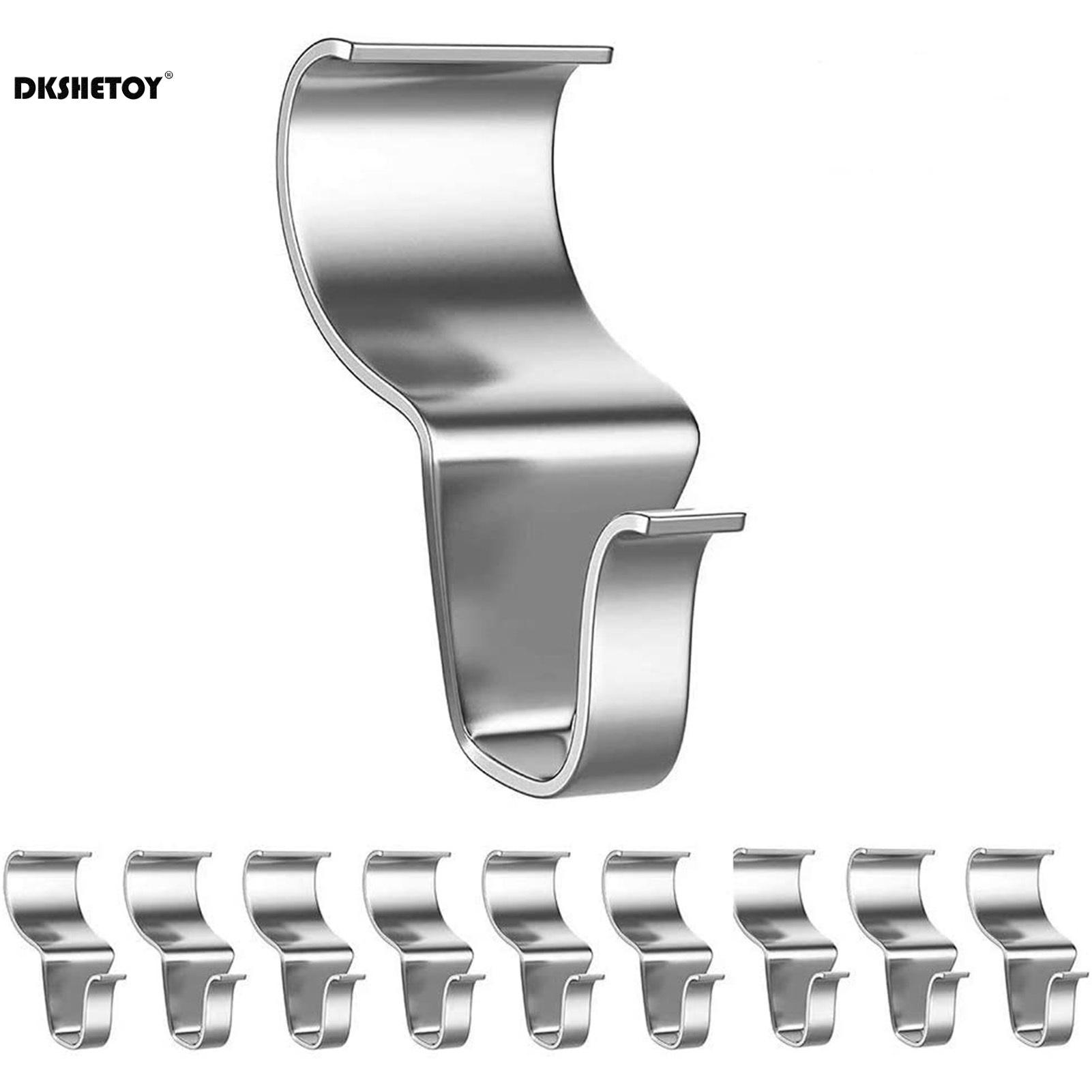 

10pcs Metal Siding Hooks Wall Hanger Heavy-Duty Performance S-Shaped Board Clips Suitable for Hang Christmas Lights