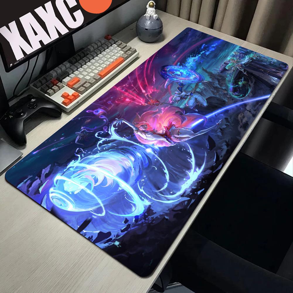 Teamfight Tactics Mouse Ped Anime Pc Gamer Kawaii Pad Rubber Keyboard Large Xxl Carpet Mause Gaming Mat Mats Desk Accessories