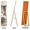 Elegant Floor Mirror, Full-Length Standing Mirror, Rectangular Standing Mirror with Stable Frame (only with Floor Mirror)