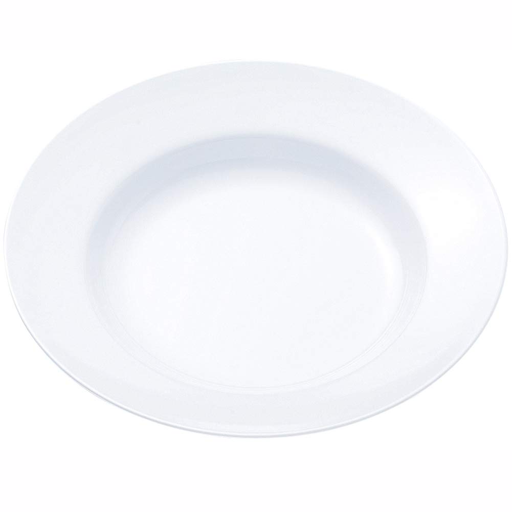 Nagao Unbreakable White Dish Soup Made in 50 Plate, 23cm, Japan, No.