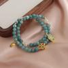 Bracelet Natural blue water jadeite crystal bracelet Cloisonne plum blossom Duobao bracelet versatile
