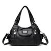 Retro Soft Leather Motorcycle Bag New European and American Trendy Slanted Shoulder Bag