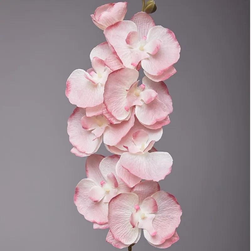 5pcs 9-Heads Artificial Butterfly Orchid Silk Flower 68CM Fake Phalaenopsis Wedding Home Decoration Artificial Flowers