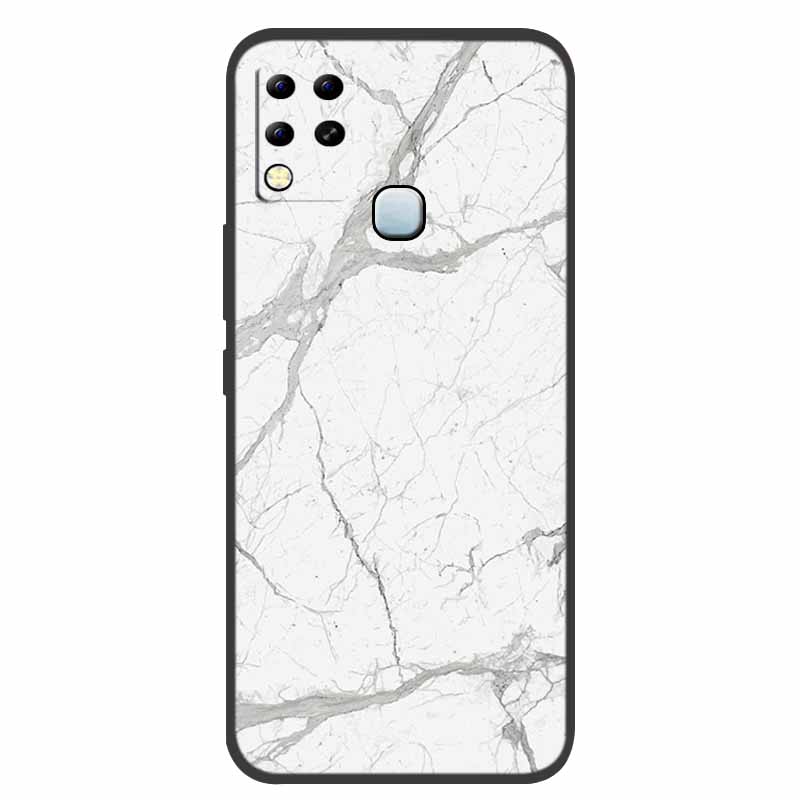 For Infinix Hot 11 G37 Case X689F Marble Silicone Protective TPU Soft Back Cover for Infinix Hot11 G37 128GB Funda Cartoon Coque