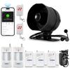 KERUI 120db Loud Sound Alarm System Siren Tuya Smart WIFI Wireless Security Alarm Kit Home Burglar Motion Door Sensor Alexa