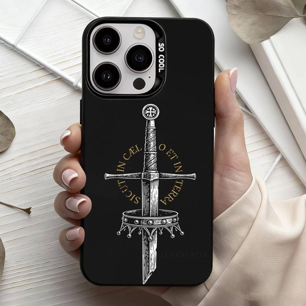 KCD Kingdom C-Come D-Deliverance  Phone Case For iPhone17,16,15,14,13,12,11 Plus,Pro Max Black Candy silver phone case