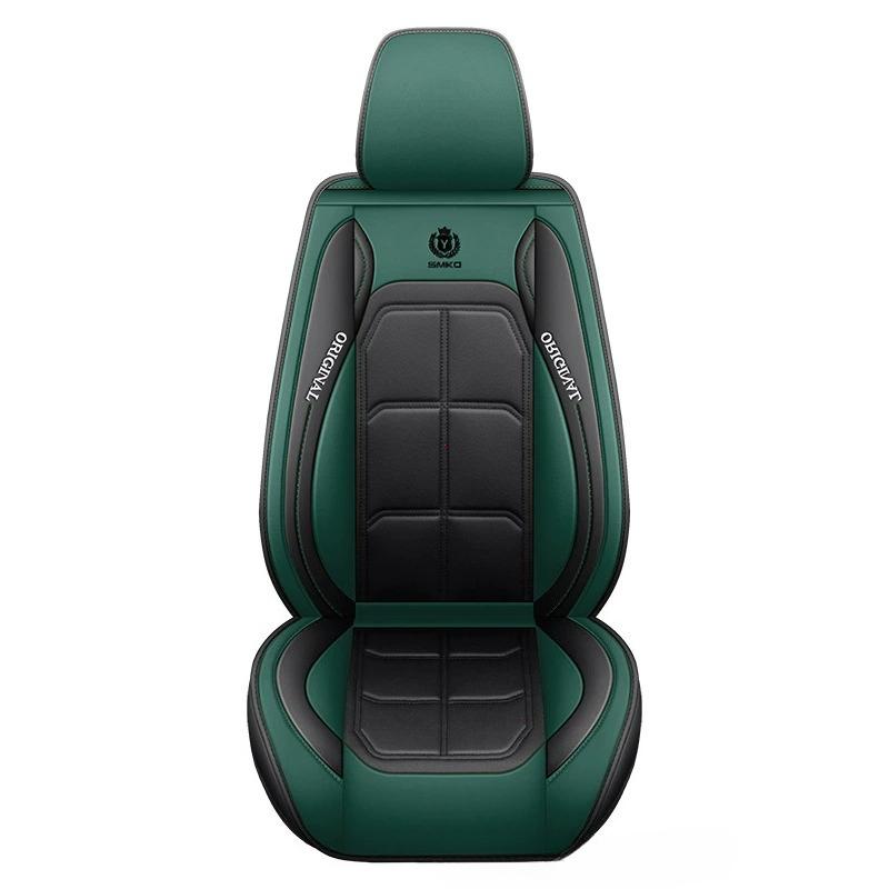 Nuova Coprisedile Auto Universale in Ecopelle PU Premium, Tappetino Protettivo per Tutte le Stagioni con Morbido Cuscino, Pacchetto Completo Coprisedile
