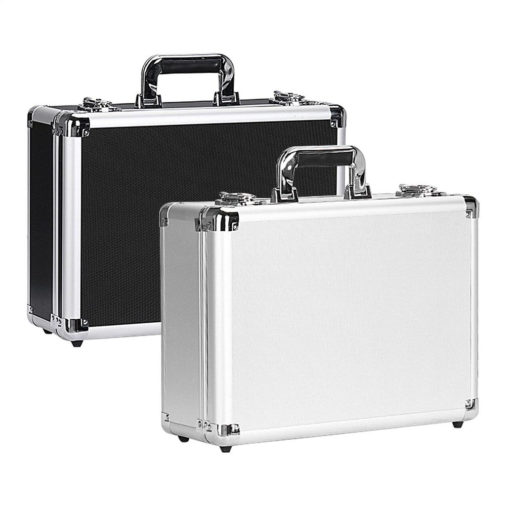 Small Aluminium Box Aluminium Case Tool Box Empty Aluminium Case with Sponge Lining Storage Case Empty Aluminium Box Tool Box