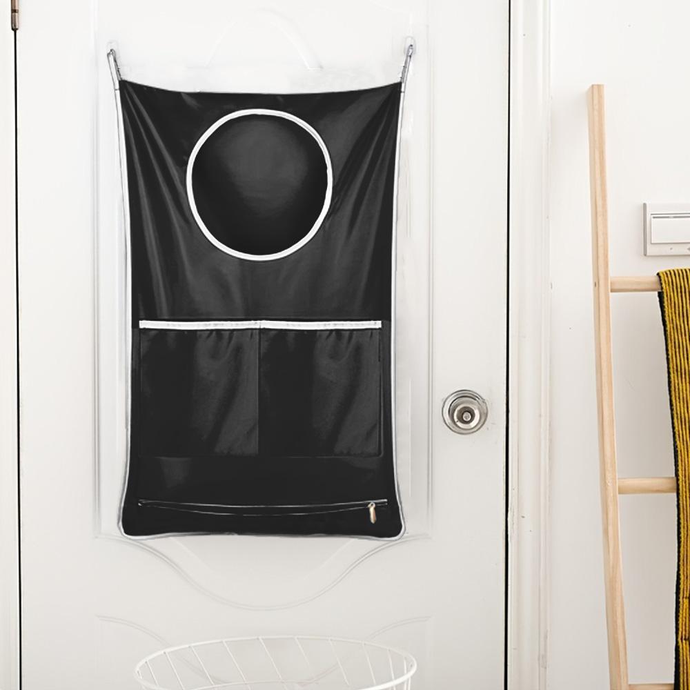 1PC Hanging Change Bag, Laundry Basket, With 2 Metal Hooks And 2 Non Stick Hooks, Suitable For Changing Clothes, Laundry