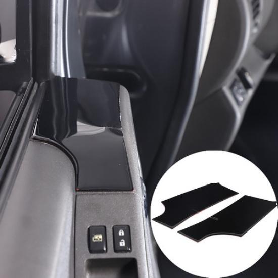 Glossy Piano Black Door Window Upper Trim Sticker For Nissan Frontier 2005-21