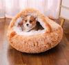 Pet Nest Winter Warm with Cover Pet Pad Anti-kick with Own Quilt Kennel Semi-closed Soft Half Pack Cat Nest