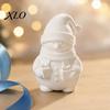 Creative Parent Child Handmade Art 3D Printed Snowman Figurine Holding Gift Boxes, DIY Paintable Christmas Customizable Festival Souvenirs Ornament,