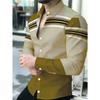 Herren Business Casual Hemd mit Aufdruck und langen Ärmeln, Modisches Schlank geschnittenes Leichtes Oberteil für Frühling/Sommer, Einfach Elegant Vielseitig für Pendler Professionelle Kleidung
