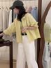 Korean Style Lapel Short Shirt for Women - 2025 Spring Fashion, Petite Casual, Loose Slimming Top