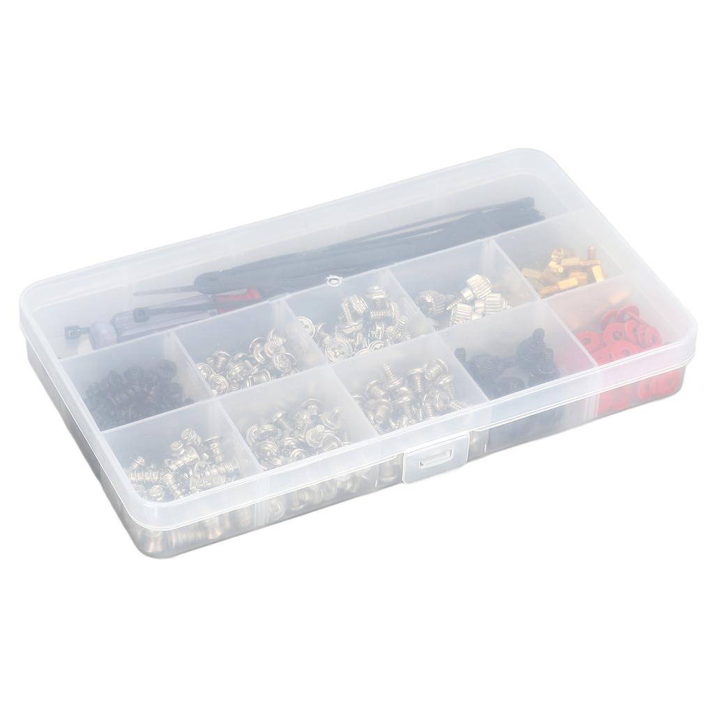 362Pcs Computer Screw Set Cable Tie Screwdriver Washer Cleaning Brush Maintenance Kit