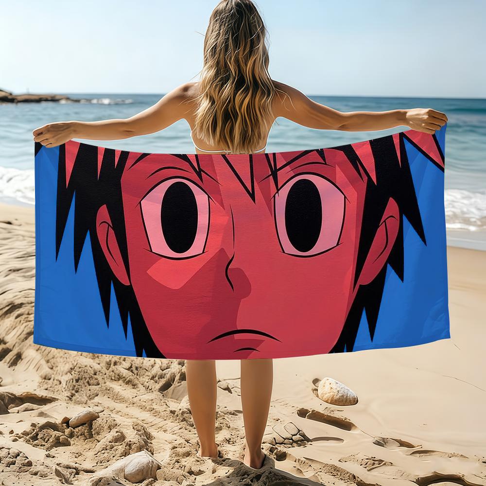 Art Cartoon Cute A-Aokizy Towel Beach Towel Oversized Quick Dry Towel Absorbent Soft Swim BeachTowels for Men Women