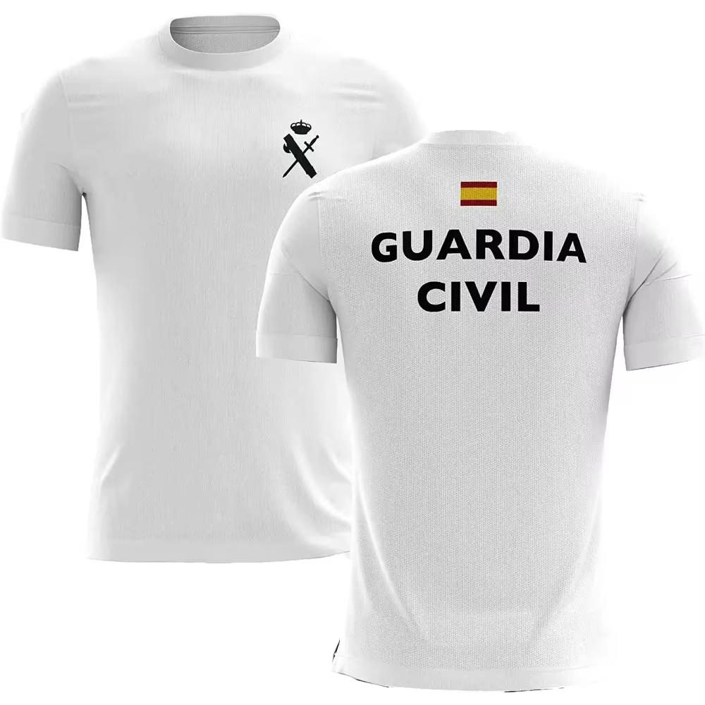 Spain Guardia Civil Espanola TShirt Cotton ONeck Summer Short Sleeve YK Casual Unisexs and Womens Tshirt Tops  New