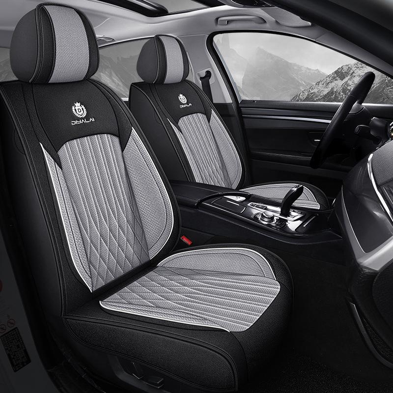 Universal Full Surround Car Seat Covers for All Seasons, Business Style, Five-Seater Coverage