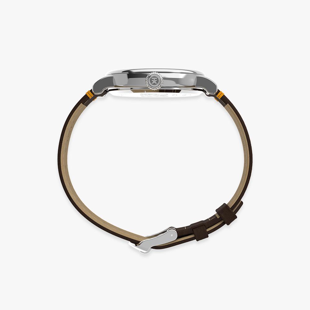[Timex] Peanuts Standard Snoopy Brown Leather Watch 40mm TW2W44300