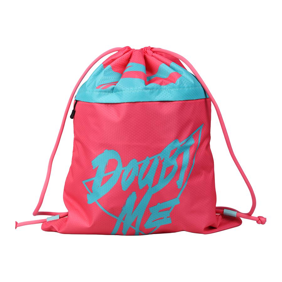 Li-Ning Drawstring Large Capacity Sports Polyester Fitness Storage Basketball Backpack Unisex Backpack Pink LPBL949-3 Pink