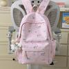 Schoolbag Printed Backpack Female Students Large Capacity High Value Niche School Bag Junior High School Student High School Student Leisure Going 