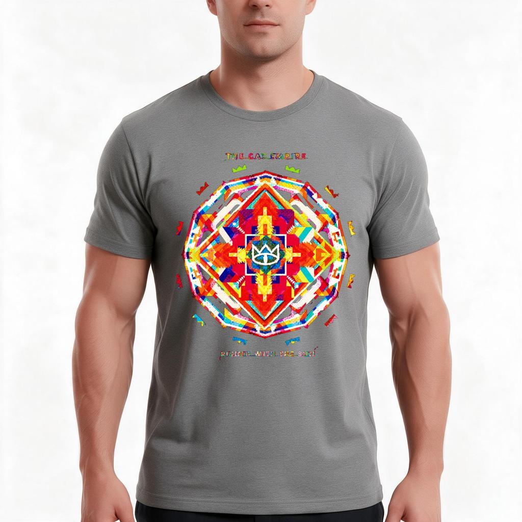 Cat Empire Logo Rockband T-Shirt Sommer Lässig Baumwolle T-Shirt Übergroß Streetwear Tops Vintage Grafikdruck Unisex Unisex Unisex
