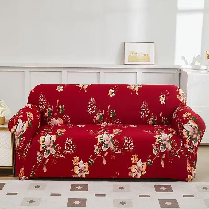 Housse de canapé élastique antidérapante: Conception de style serviette tout compris