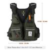 Men Professional Life Jacket Buoyancy Suit Portable Fishing Vests Multi-Pockets Waterproof Sea Fishing Adjustable Vest