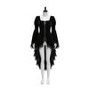 Medieval Tailcoat Halloween Gothic Vampire Lace Up Mens Costume, Renaissance Wedding Tuxedo, Vintage Court Style,Standard Size