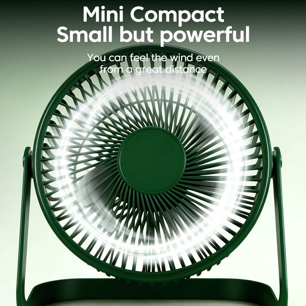 360-Degree Adjustable Mini USB Desktop Fan Lightweight Quiet Cooling Fan Home/Office/Travel