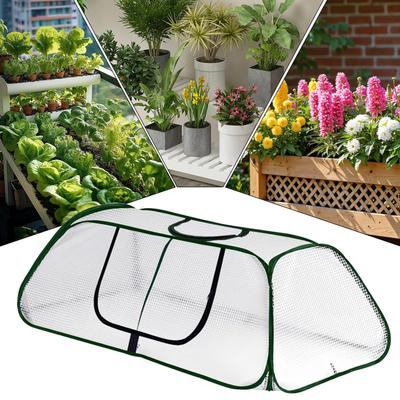 Coberturas de Jardim para Canteiros Elevados com Zíper Malha Respirável Acessórios para Casa Coberturas para Plantas contra Geada para Exterior Inverno Tempo Frio