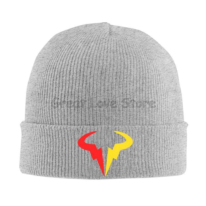 Rafael Nadal RN Rafa Nadruk Czapki Zimowe Dzianinowa Czapka Graficzne Czapki Beanie Czapka Z Daszkiem Jesień Zima Fajne Unisex Kpop Ciepła Miękka Czapka