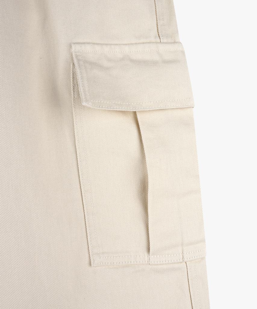 ESN Semi-Wide Cargo Cotton Pants Cream