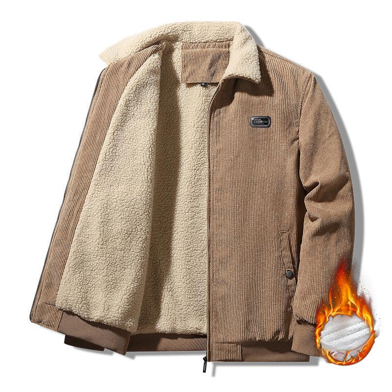 Coat Men's Autumn and Winter New Coat Clothes Men's Tooling Lapel Casual Jacket Men's Clothing