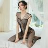 Sex Unterwäsche Spinnennetz Brust hängend sexy einteilig Jacquard-Mesh offener Schritt Pyjama