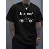 European Sizes Men's Casual Summer Graphic T-Shirt  Regular Fit, Round Neck