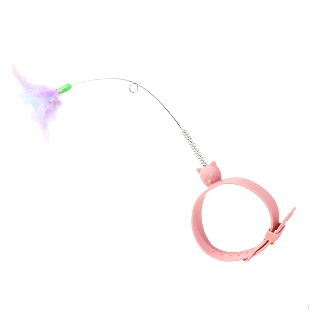 Katzenfederkragen Spielzeug Haustierbedarf Beschäftigung Reizstock Stange