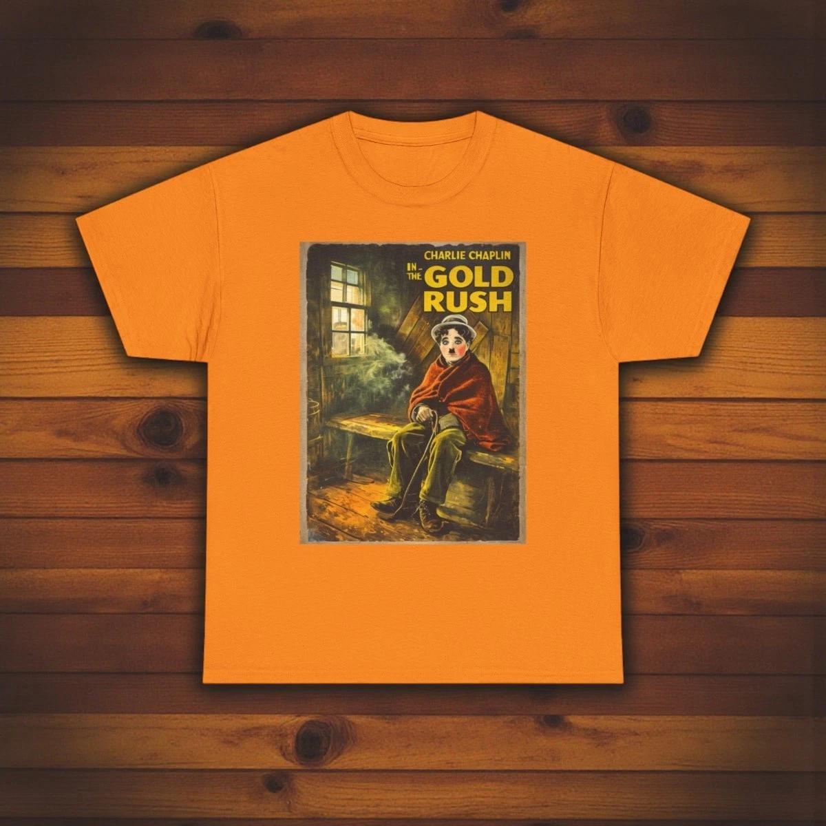 The Gold Rush Charlie Chaplin Tee | Classic Movie Poster Shirt for Film Fans 2XL