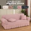 Sofa Cover with Stretch Ruffle Sofa Just Put It Fitted Easy To Washable Arms, Cover, Scandinavian, On, Elastic, Cover, Stretchable, Install, Washable,