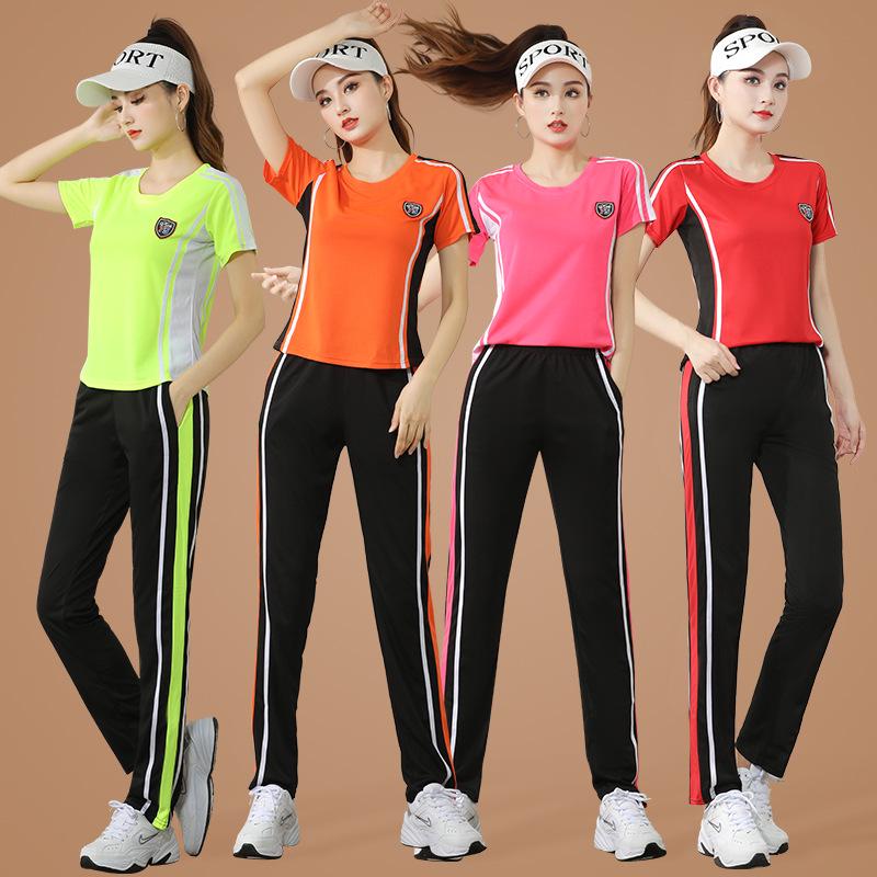 

Women s Square Dance Short Sleeve Top – Summer Fitness and Shuffle Dance Wear 5XL